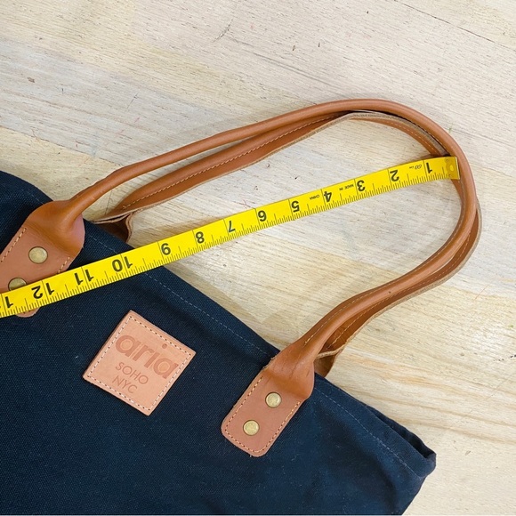 NEW Aria canvas leather tote bag - Picture 8 of 9